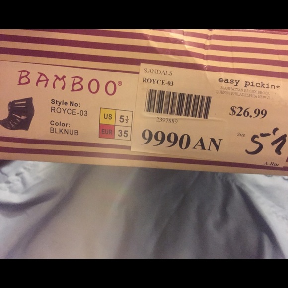 Bamboo cage heels - Picture 3 of 3